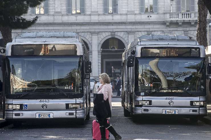 due autobus parcheggiati