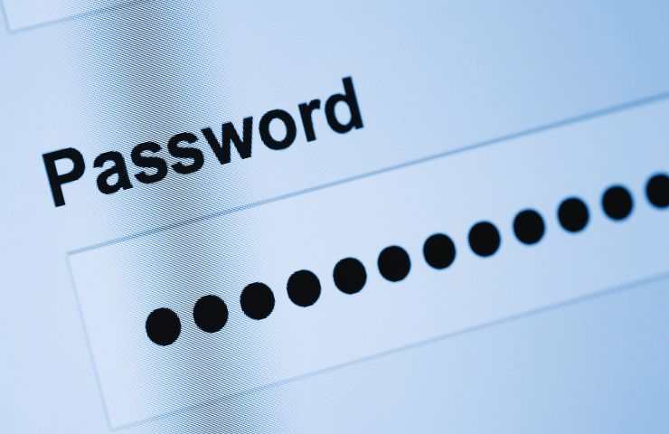 spazio per password