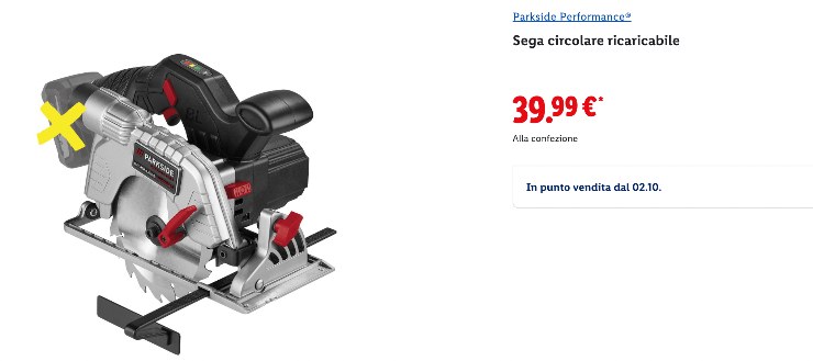 sega circolare LIDL