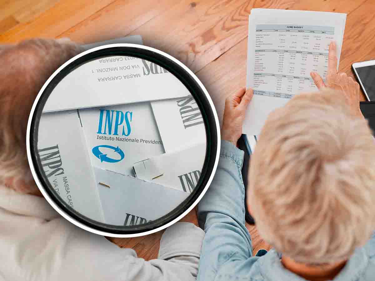 nel cerchio il logo INPS con vicino una persona che legge un foglio