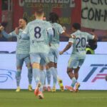 Calciatori Juve che festeggiano