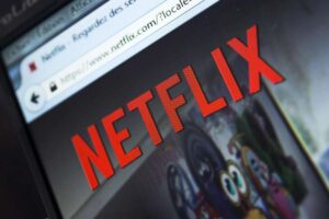 Scritta Netflix su schermo pc