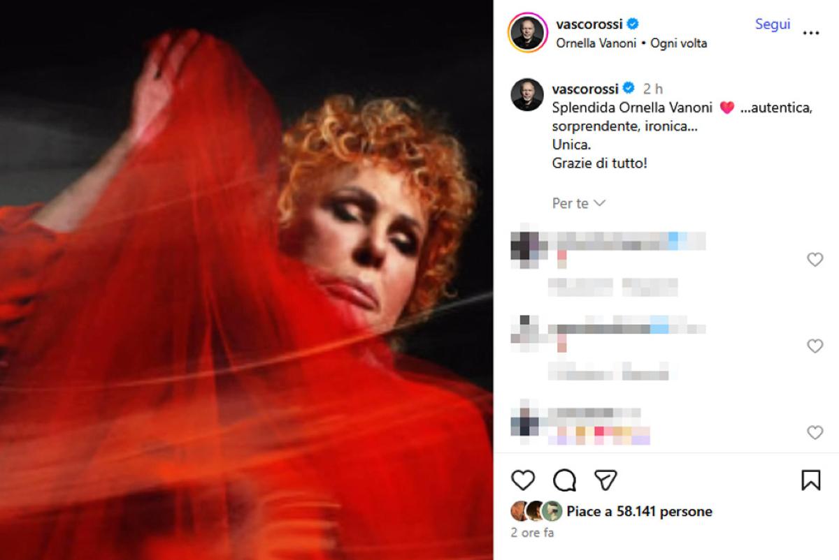 Post Vasco Rossi a Ornella Vanoni 