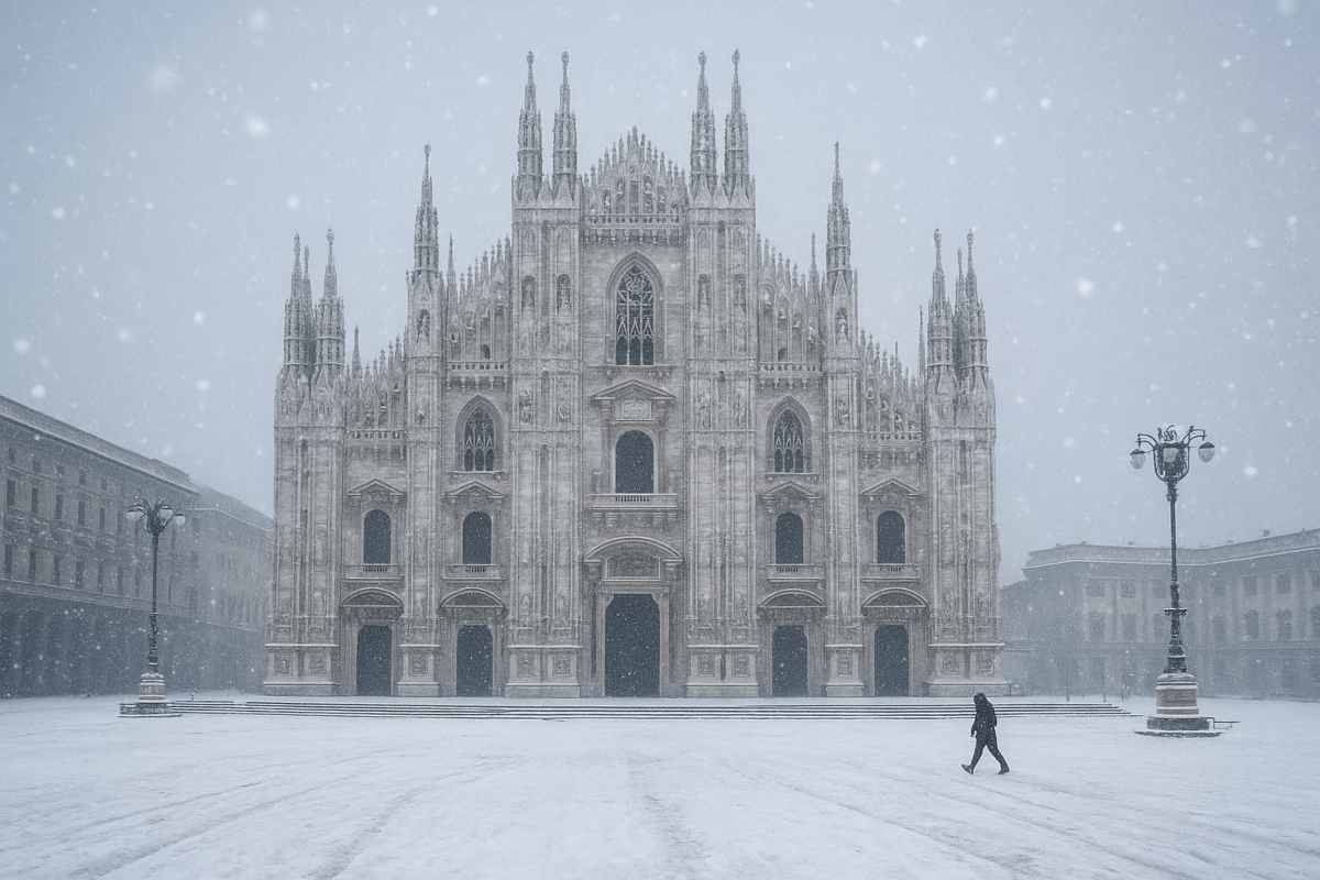 Milano finisce sotto la neve da questa data, traffico in tilt: impossibile uscire di casa