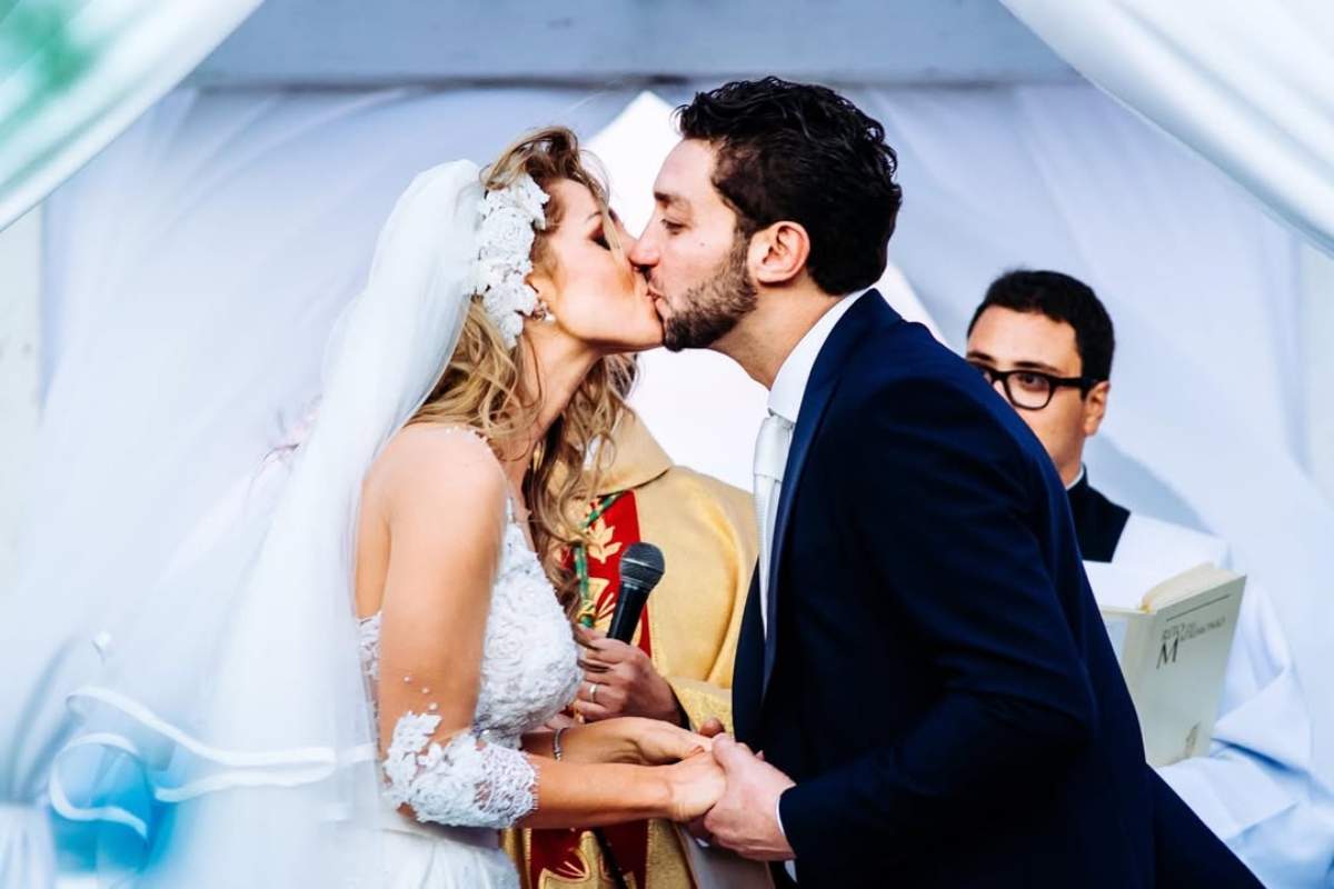 Susy Fuccillo e il marito Salvatore Raciti il giorno del loro matrimonio