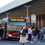autobus fuori servizio per sciopero